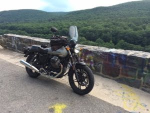 Moto Guzzi V7II in the Catskills